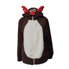 Szarvasos polár pulóver XL