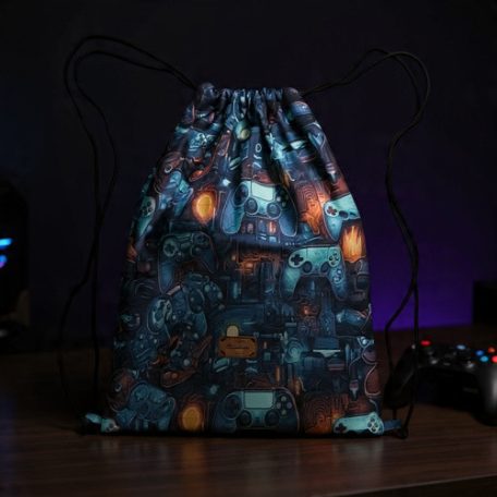 Gamer Tornazsák,Hátizsák – Kontroller Mintával 45x35 cm