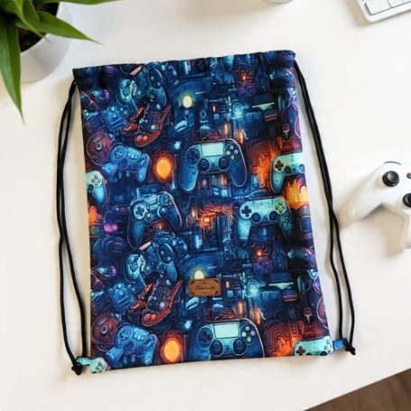 Gamer Tornazsák,Hátizsák – Kontroller Mintával 45x35 cm