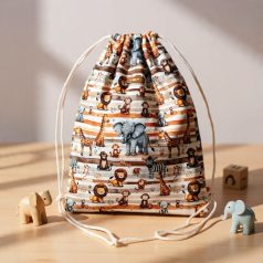   Tornazsák / Hátizsák – Szafari vadállatos, vízlepergetős 46x34 cm