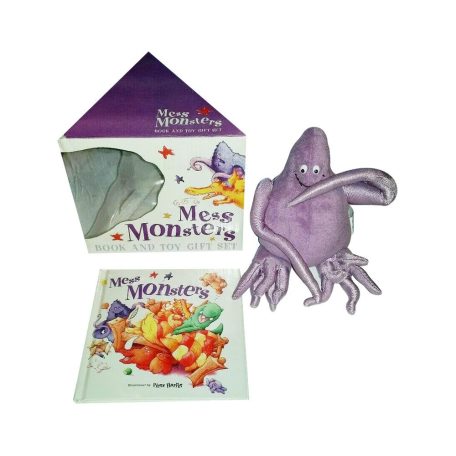 Lila plüss szörny / Mess Monsters - Ritka plüss!