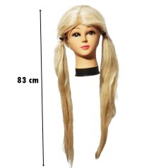 Szőke copfos paróka 83 cm / 100% szintetikus haj